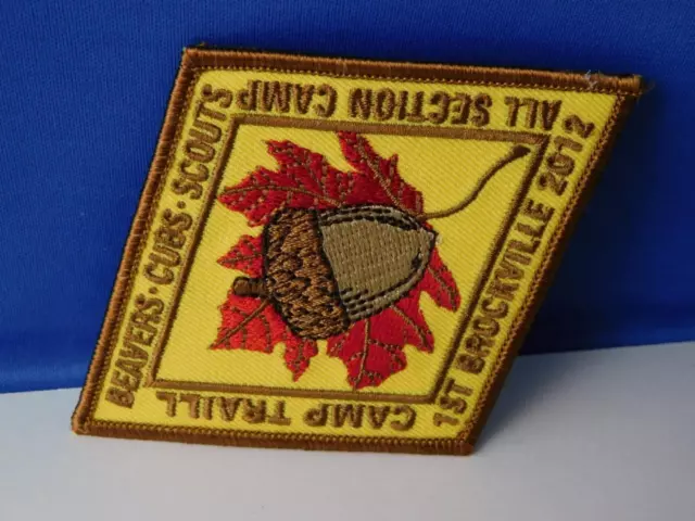 Boy Scouts Canada Patch Beavers Cubs 1St Brockville All Sections Camp 12  Badge