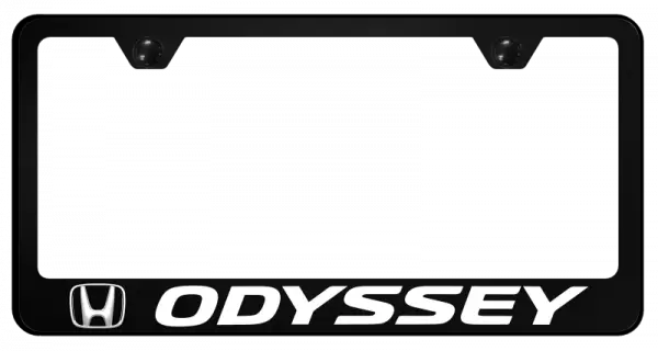 Honda Odyssey Logo Black Polycarbonate License Plate Frame Official Licensed