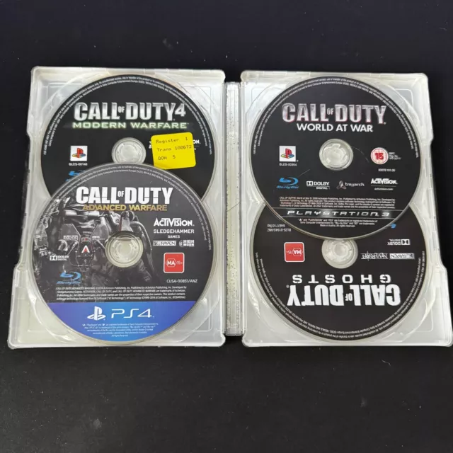 Call of Duty Collection Steelbook Modern Warfare, Advanced Warfare, World At War