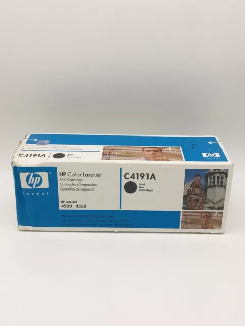 NEW HP C4191A OEM Genuine Black Laserjet Toner Print Cartridge Sealed