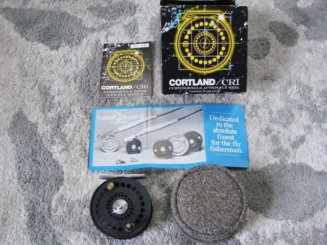 cortland vista fly reel Guide Series 6-8 WT The Cortland Crown Reel with mid arbor spool and central disc drag is made of aeronautical aluminum and anodized to resist corrosion Cortland Reel - The Classic