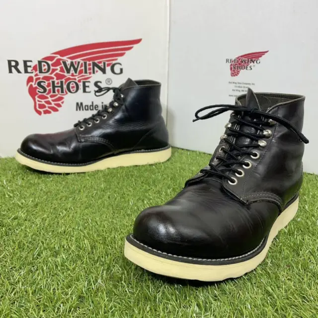 RELIABLE QUALITY 072 Tea Core 8165 Red Wing Rw Boots 8.5D Old Tag 27Red ...