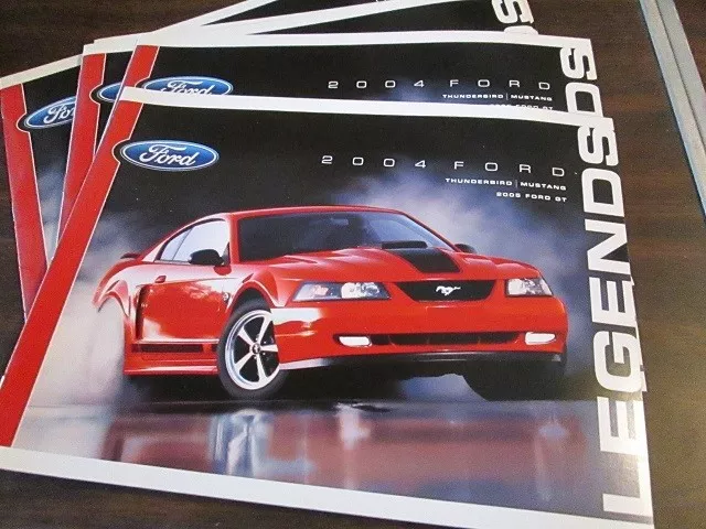 Brochure de vente concessionnaire Ford 2004 littérature 04 LEGENDS GT Mustang Thunderbird