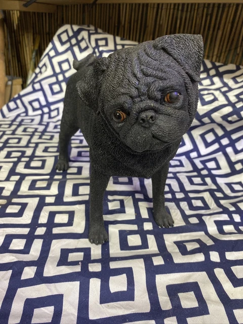 Danbury Mint Black Playful Pug