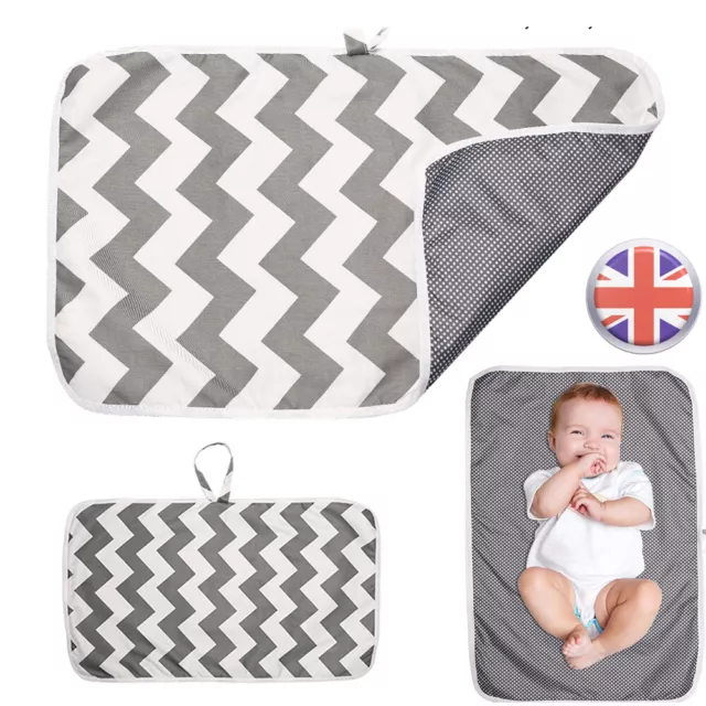 Foldable Washable Baby Kids Waterproof Travel Nappy Diaper Changing Mat Pad UK