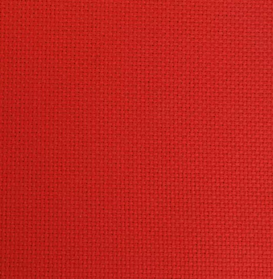 Stern Aida Zählstoff rot 10 cm X 110 cm 5,4 Stiche/cm  14 ct. Kreuzstich