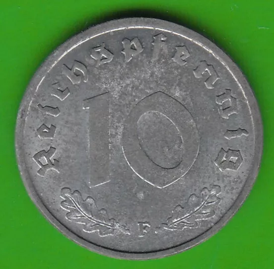 Alliierte Besatzung 10 Reichspfennig 1947 F nahezu Stempelglanz nswleipzig