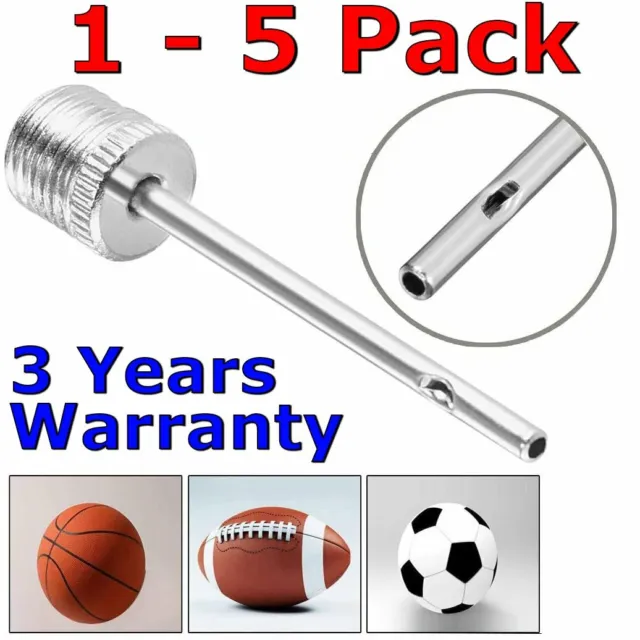 Ball Pump Air Inflator Soccer Basketball Football Needle Yoga Fitness Pin