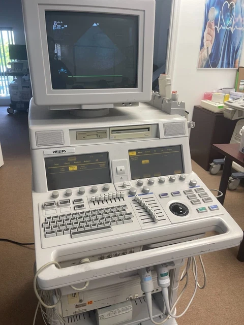 Philips Sonos 5500 Ultrasound System In Great Working Condition Philips Sonos 5500 Ultrasound System In Great Working Condition