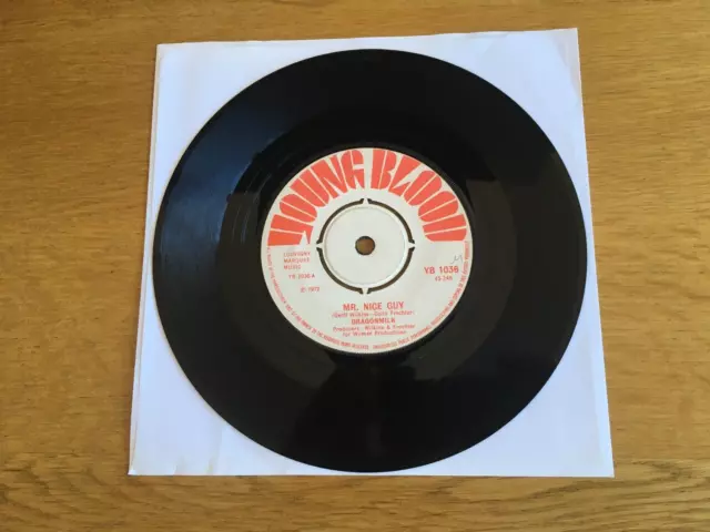 DRAGONMILK Mr Nice Guy 7" 1972 Pop SUPER RARE!! Young Blood Records