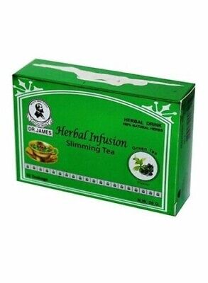 Bolsas de té verde adelgazantes para infusión de hierbas Dr. James10, 20 g
