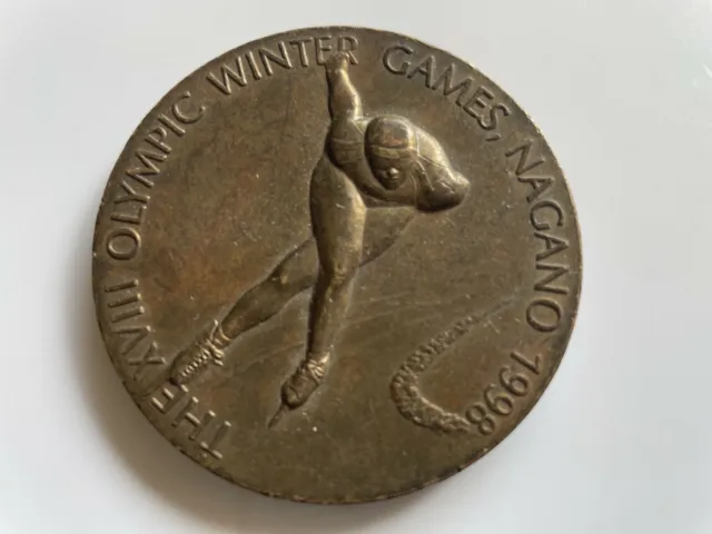 1998 Nagano Japan Winter Olympic Participation Medal