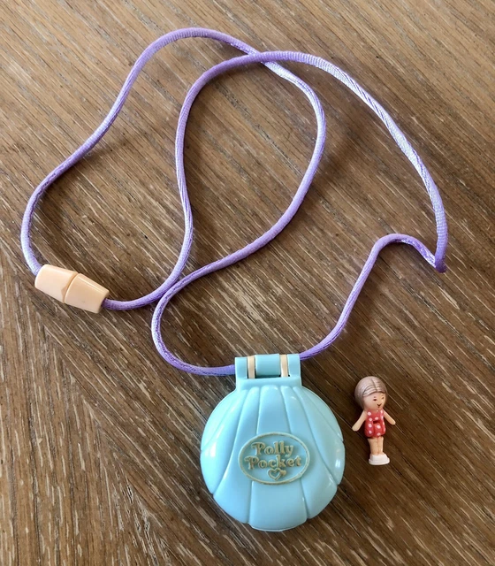 VINTAGE 1991 POLLY Pocket Little Lulu In Her Seaside Locket Shell