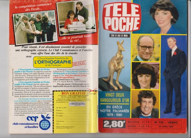 Tele Poche 1980  N°742  Complet  Kangourous Or