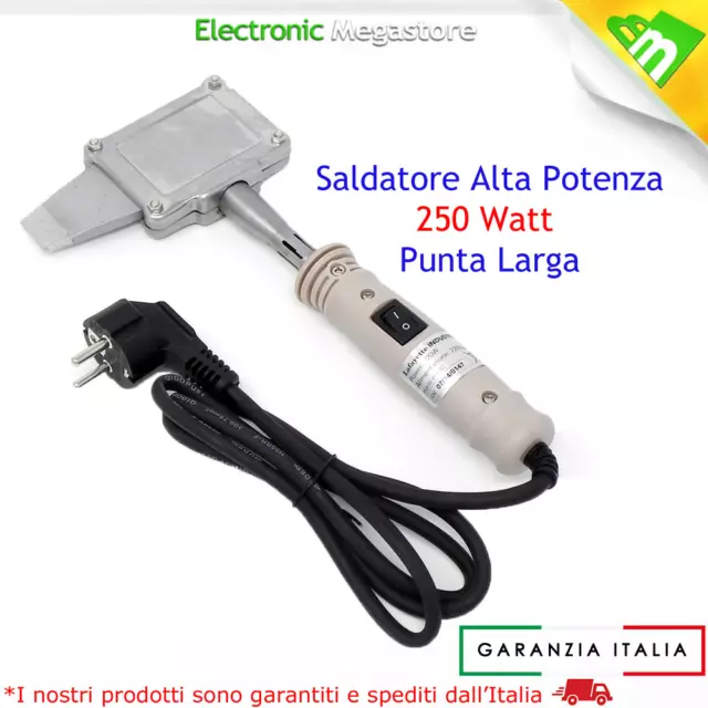 Saldatore Alta Potenza 250W Punta Larga Industrial 250 Lafayette 33400190 Nuovo