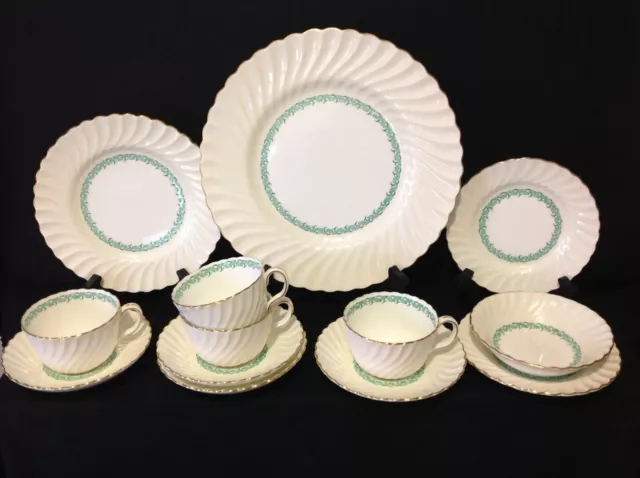 Minton Lady Rodney (Cream Rim) Set of Thirteen (13) Imperfect Pieces England