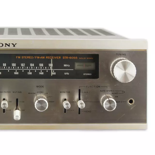 Sony STR-6055 Stereo Receiver Amplifier Verstärker Tuner AM/FM/MW Phono [H] 3