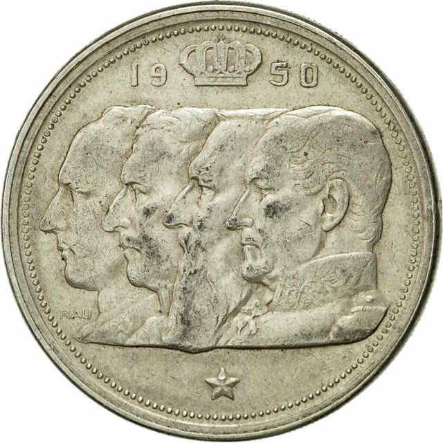 [#542174] Coin, Belgium, 100 Francs, 100 Frank, 1950, VF(20-25), Silver, KM:138.