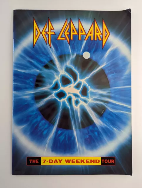 DEF LEPPARD 1992 The 7 Day Weekend Concert Tour Programme