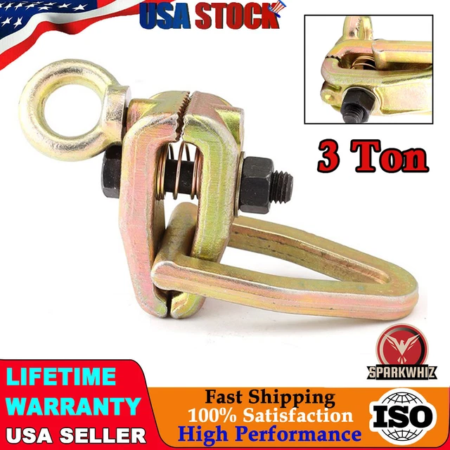 Self-Tightenin​g Grips 3 Ton TWO-WAY Frame Back Auto Body Repair Pull Clamp USA