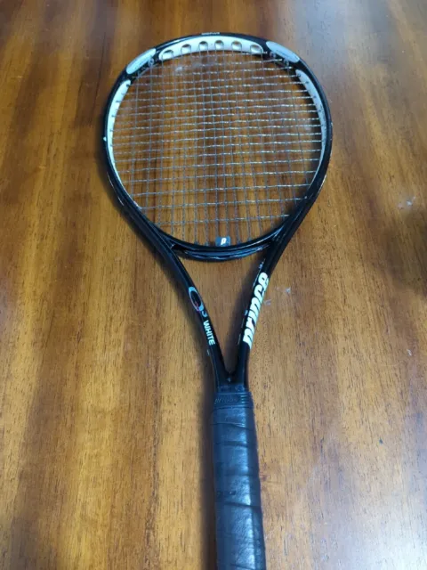 Prince O3 White MidPlus Tennis Racket Racquet 4 3/8" Grip 100 in²
