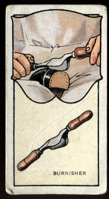 Tarjeta de tabaco, Carreras, HERRAMIENTAS Y CÓMO USARLAS, 1935, Burnisher, #48