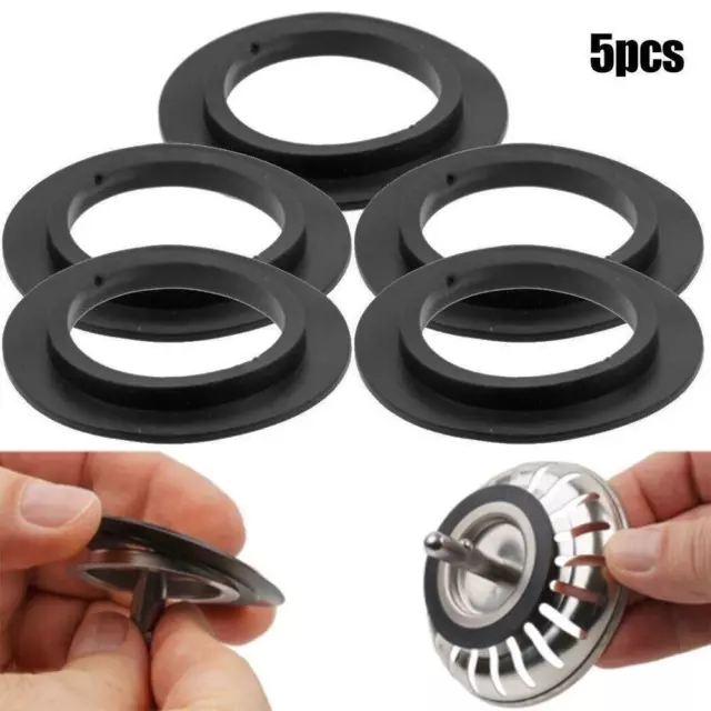 5Pcs Franke Fitting Strainer Plug  Washer Replacement Washer Sink Drainer