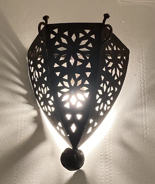 Applique murale marocain en argenté/ moroccan silver wall light 12