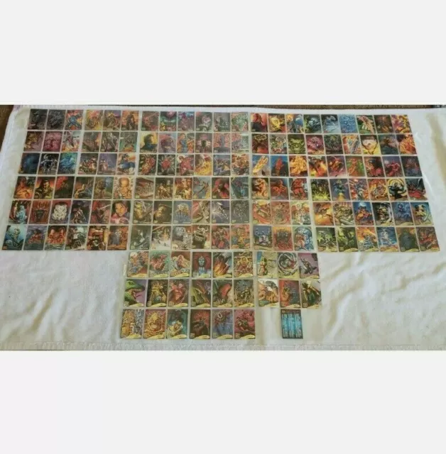 1995 Marvel Masterpieces 150/150 Base 138/150 Emotion 8/8 Holoflash 22/22 Canvas