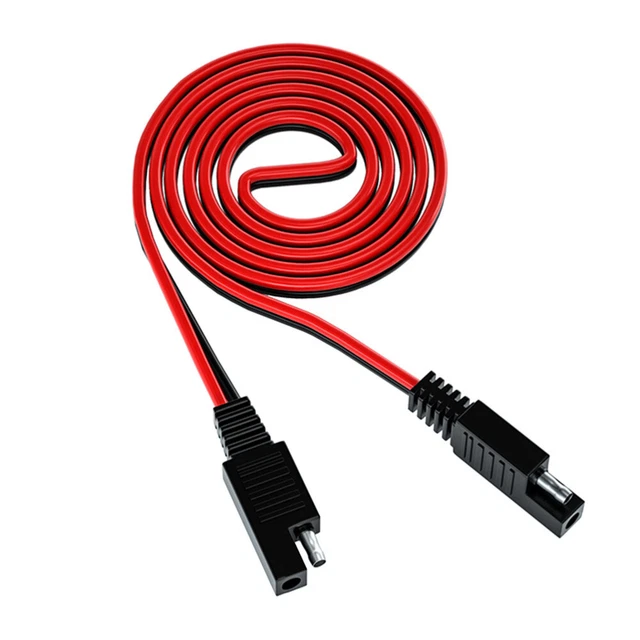 Motorcycle Battery Charger Cord SAE Double Cable Terminal Harness