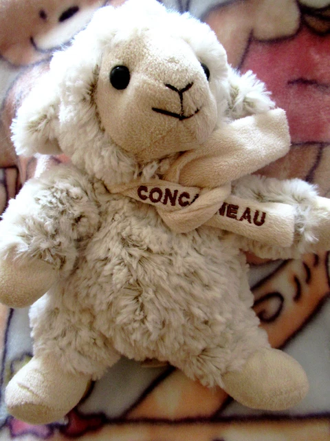 doudou peluche rodadou mouton 25cm beige bille tbon état