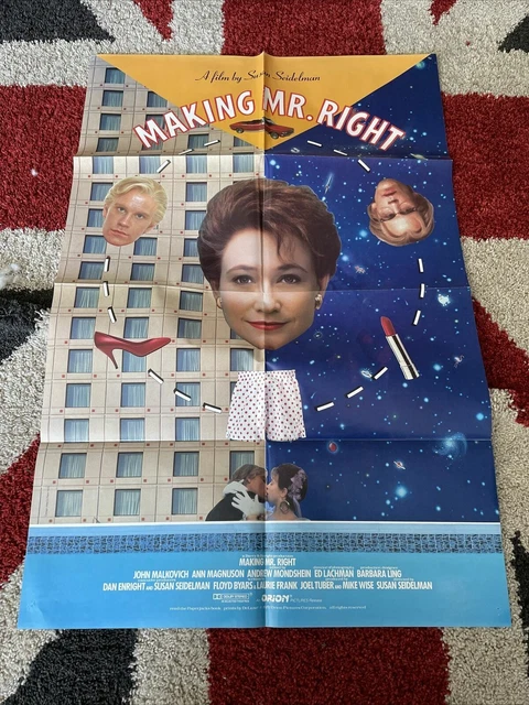 VINTAGE ORIGINAL CINEMA Movie Poster One Sheet Mancave Making Mr Right ...
