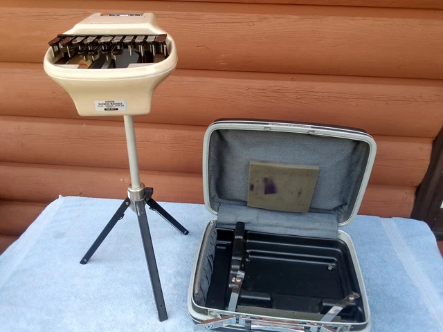 Stenograph Court Reporter Shorthand Machine Case Office Decor Stage Prop