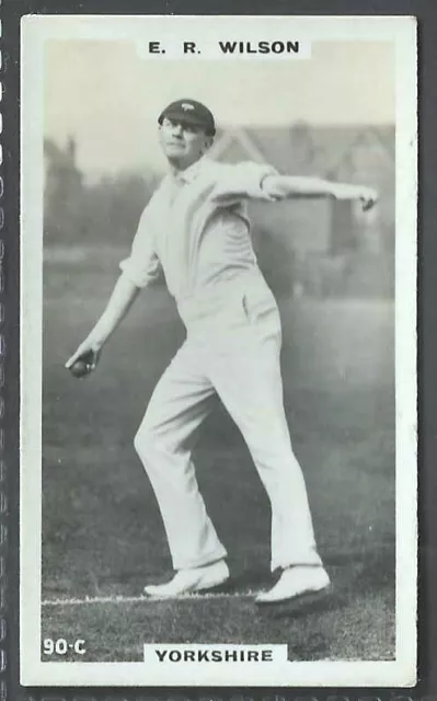 PHILLIPS-CRICKETERS BROWN BACK 1924 (F192)-#090c- YORKSHIRE - WILSON