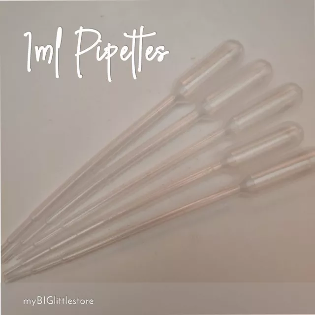 1ml Plastic Pipettes Dropper Candle Soap Paint Airbrush Dye * FREE Sydney Post