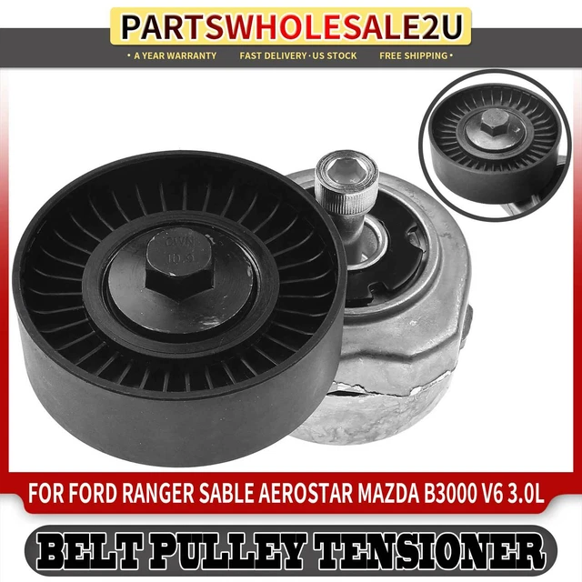 Belt Tensioner Assy with Pulley for Ford Ranger Taurus Mazda B3000 Mercury Sable