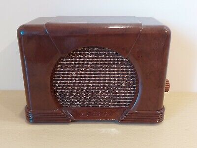 Soviet Bakelite Vintage Old Radio Ob . USSR radio-speaker. Working ! Original
