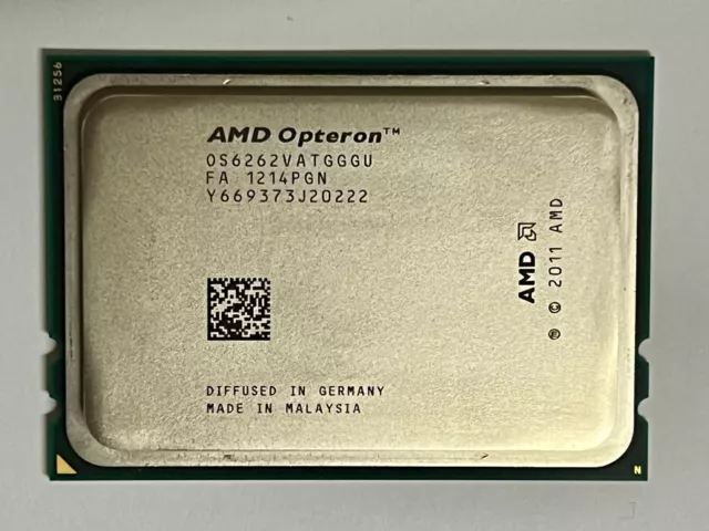 Amd Opteron 6262 (Os6262Vatgggu), 1.6Ghz - 2.9Ghz, 16 Core Cpu, Server Cpu, G34