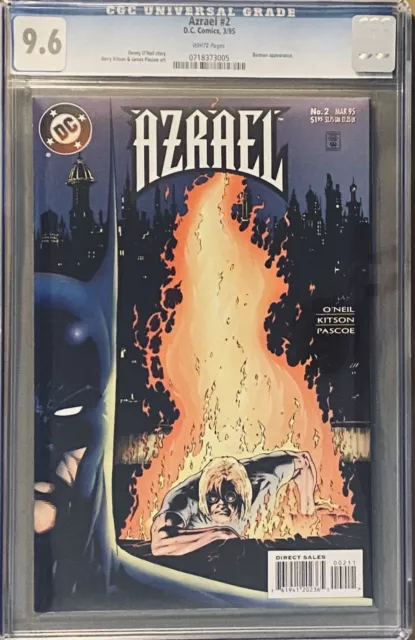 Azrael #2 DC Comics| CGC 9.6 | 3/95 Older Case Scratches Batman Appearance
