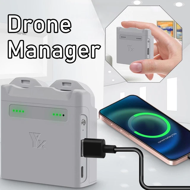 Hub De Charge Rapide Pour DJI Air 3/Air 3S - Charge Jusqu'à 2 Batteries + Fonction Power Bank - 100W Recommandé - 6