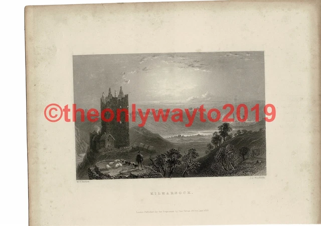 Kilmarnock, Bartlett, R Burns Book Illustration (Print), c1840