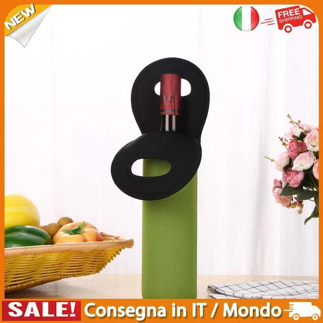 IT Outdoor Camping Dust-proof Red Wine Bottle Cover Protective Sleeve (Green)