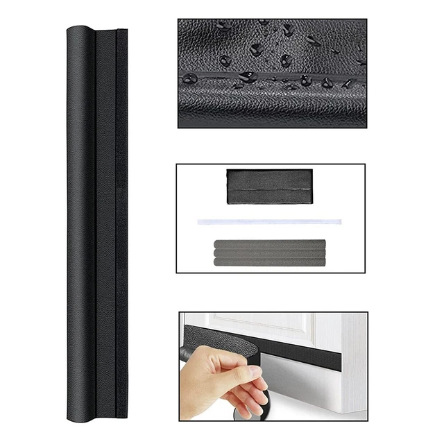 Pack of 2 Draught Excluder for Single Sided Doors, Door Seal Keeps Warm and Cold