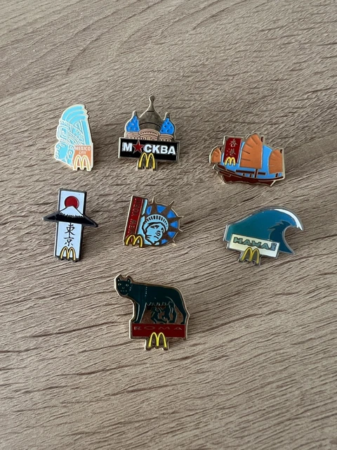 Pin's lot 2 pins Arthus Bertrand McDonald's Rome, Mexico