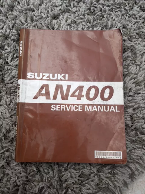 Genuine Printed Suzuki AN400 Burgman Workshop/Service Manual  99500-34080-01E