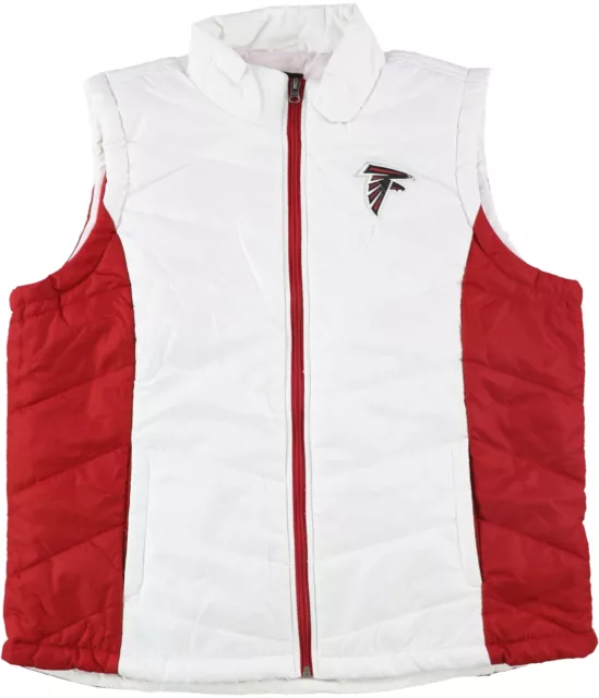 NFL Womens Atlanta Falcons Outerwear Vest, White, X-Large