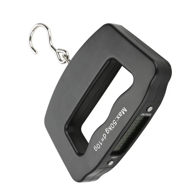 50 kg/10 g Equipaje Electrónico Portátil Digital Preciso Mini Gancho de Pescado HG
