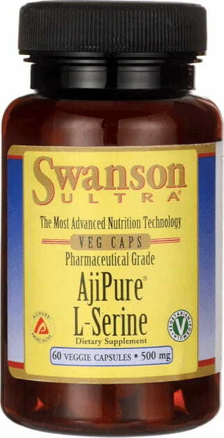 L-Serine AjiPure L-Serine 500mg 60 gélules par SWANSON