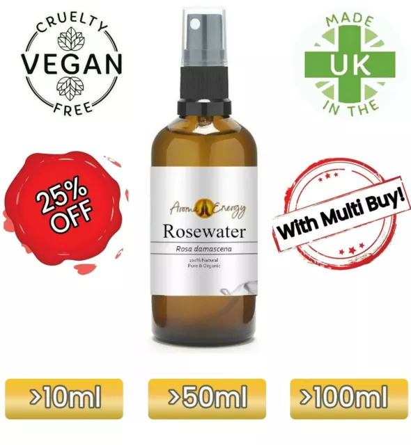 Rose Water Spray | Organic | Rosewater Spray 100% Pure & Natural | High Quality