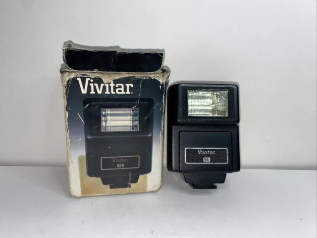 Vintage Vivitar 55 Electronic Flash With Box/ No Instructions